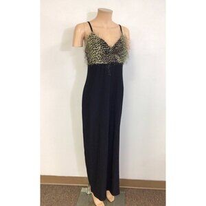 Vintage Maxi Slip Dress Animal Print Y2K Womens Medium